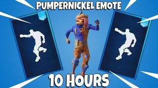 FORTNITE PUMPERNICKEL EMOTE 10 HOURS with NEW DURRBURGER SKIN [upl. by Brendan]