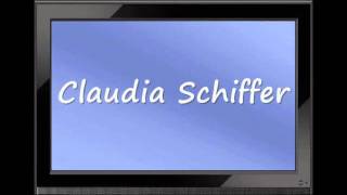 How to Pronounce quotClaudia Schifferquot Correctly [upl. by Martguerita]