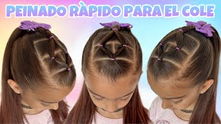 Peinado fácil y rápido para niñas 📚 TENDENCIAS DE MODA ESCOLAR 2024 [upl. by Ahcrop601]