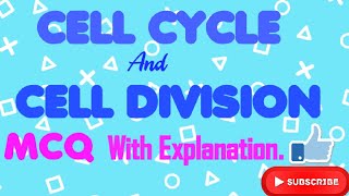 MCQ on Cell Cycle and Cell Division [upl. by Teeter]