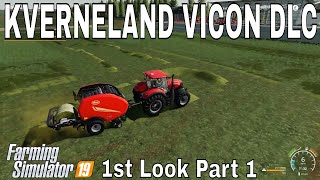 FS19 KVERNELAND DLC amp FS19 VICON DLC PT 1 Farming simulator 19 [upl. by Elitnahc717]