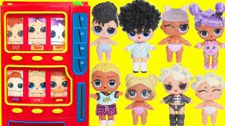 LOL Surprise Dolls Vending Machine with Lils Fuzzy Pets  Toy Egg Videos [upl. by Jimmie924]