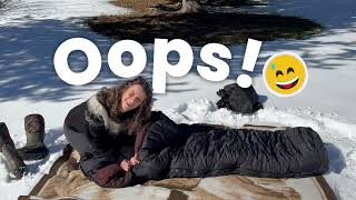 Karie Lees Alone Sleeping Bag Gear Review [upl. by Yelhsa]