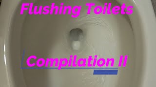 Toilet Flushing Compilation Sounds II  Toilet Flushing Sounds  Relaxing Sound Effects Swirls [upl. by Srevart]