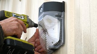 Installing Hykolity LED Wall Pack Light Above Door [upl. by Einram]