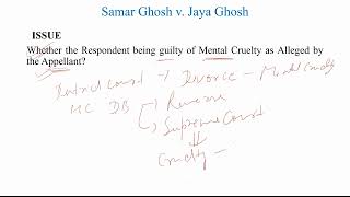 Samar Ghosh v Jaya Ghosh mentalcruelty divorce facultyoflaw delhiuniversity hindulaw [upl. by Dustman]