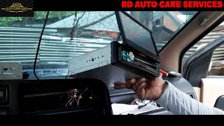 INSTALLING RETRACTABLE MP5 CAR STEREO ON ISUZU SPORTIVO P5 [upl. by Aneekat]