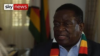 Zimbabwes Emmerson Mnangagwa says he wants to be the peoples leader [upl. by Jacy]