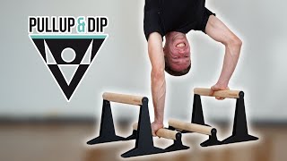 PullUp amp Dip  Wooden Parallettes Review  Low VS Medium Version [upl. by Antons1]