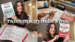 Ramazan Ayında KPSS Vlog 8🪻 Nisan ayı hedeflerim vakit daralıyor kpss kpsslisans studyvlog [upl. by Yelac586]