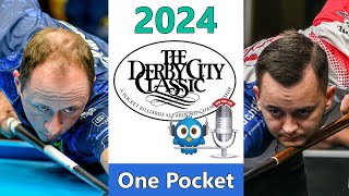 Shane Van Boening vs Konrad Juszczyszyn  One Pocket  2024 Derby City Classic rd 5 [upl. by Eenram]