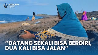 Terapi Pasir Besi Pantai Pondok Kerakat Di Lombok Timur Mulai Ramai Dikunjungi [upl. by Keven]