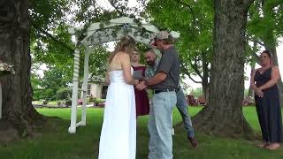 THE WALK AND THE CEREMONY A COUNTRY WEDDING [upl. by Gnauq670]