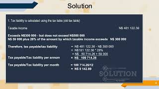 Practical Tax Calculations  Old tax table [upl. by Nesila346]