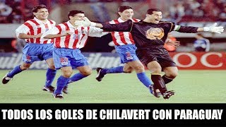 Todos los GOLES de CHILAVERT con PARAGUAY • Goles de Chilavert con la Selección Paraguaya [upl. by Nnayhs]