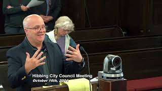 Hibbing City Council 10162024 [upl. by Lorrad151]