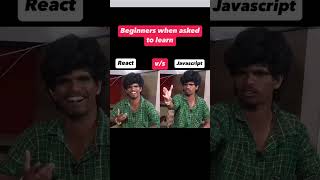 React js vs JavaScript [upl. by Ruhtracam281]