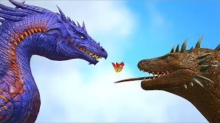 Ark Survival  DRAGON vs VARAN and YGGDRASIL Ep363 [upl. by Aleek]