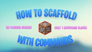 How to Scaffold in Minecraft WITHOUT Hacks Command Blocks [upl. by Marl]