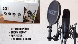 RØDE NT1 Microphone Kit 🎤 Unboxing Setup amp Review [upl. by Herminia585]