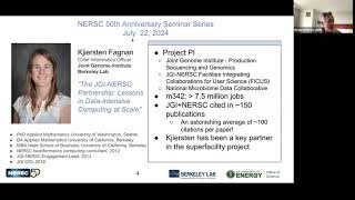 The JGINERSC Partnership Lessons in DataIntensive Computing at Scale [upl. by Anikat33]