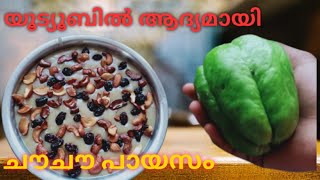 യൂട്യൂബിൽ ആദ്യമായി ചൗചൗ പായസം  Chow Chow payasam in Malayalam how to make chow chow payasam [upl. by Laurianne]