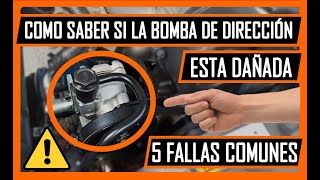 🛑 Como Saber Si La BOMBA De DIRECCIÓN Hidráulica NO FUNCIONA ⚠️5 FALLAS⚠️ [upl. by Kronick453]