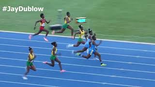 Theianna lee Terrelonge  Edwin Allen  Girls U17 100m FINAL  CARIFTA Trials 2022 [upl. by Wescott791]