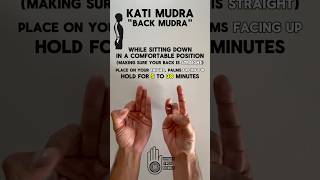 quotBack Pain Relief Yoga Mudraquot  How to practice  Kati Mudra  Hand Gesture [upl. by Zachary225]