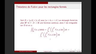 Analyse 2  Chapitre 4  Intégrale double [upl. by Amory527]