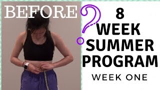 I tried CHLOE TINGS 8 WK SUMMER SHREDDING PROGRAM  Week One RESULTS [upl. by Nojed404]