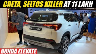 Creta Seltos Killer at Rs 11 Lakh  Honda Elevate  Walkaround with Launch Details amp More [upl. by Amethyst248]