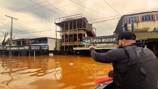 A MAIOR ENCHENTE DA HISTORIA DO RIO GRANDE DO SUL  UM CENÁRIO DE GUERRA EM PORTO ALEGRE [upl. by Kcirneh509]