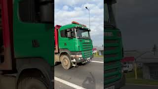 Scania grumier automobile concessiontrailer trucker camionnage trucking trailering truck [upl. by Witty]