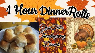 Thanksgiving 1hour Dinner Rolls Easy Delicious [upl. by Cinamod238]