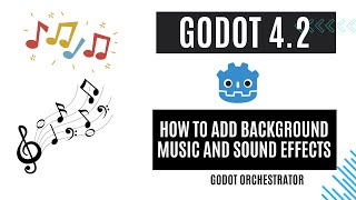 How to Add Background Music and Sound effects In Godot 4  Visual Scripting [upl. by Sillad]