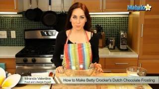 How to Make Betty Crockers Dutch Chocolate Frosting [upl. by Savick]