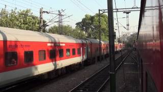 PARALLEL ACTION  12952 Mumbai Rajdhani Express vs 12314 Sealdah Rajdhani Express [upl. by Hgielsa897]