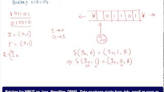 Lec 3 Turing Machine Example1 [upl. by Kat]