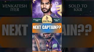 Who Will Be KKRs New Captain shorts iplmegauction kkr rinkusingh venkateshiyer shortsfeed [upl. by Simdars]