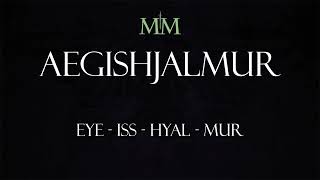 How to pronounce Aegishjalmur or Ægishjálmur [upl. by Kraska312]