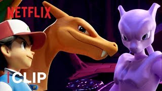 Ultimate Clone Battle  Pokémon Mewtwo Strikes Back—Evolution  Netflix After School [upl. by Yasdnyl]