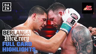 Full Card Highlights  Edgar Berlanga vs Padraig McCrory [upl. by Latnahs]