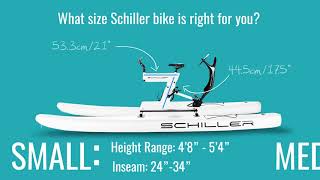 Schiller Bikes size guide for water bike and cycling enthusiasts [upl. by Hedvige365]