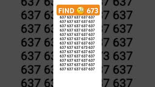 TRY TO THIS FIND OUT 673 number 9 secend 🧐🧐shorts youtubeshorts puzzle mathpuzzle maths [upl. by Aoket]