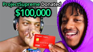 DONATING TO ROBLOX STREAMERS [upl. by Daukas]