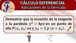 Como aplicar la DERIVADA para hallar la ecuación de la RECTA TANGENTE a una Curva [upl. by Engle]