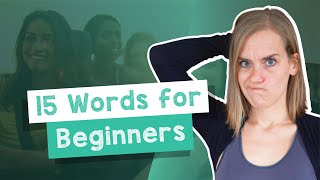 Learn 15 German Words for ABSOLUTE Beginners  A1 with Jenny [upl. by Bunns824]