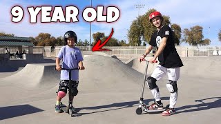 9 YEAR OLD SCOOTER KID IS CRAZY [upl. by Lundberg550]