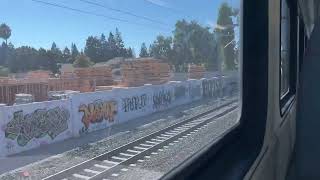 Caltrain After Electrification Express 515 Stadler KISS EMU Set 317318 [upl. by Nahshunn332]